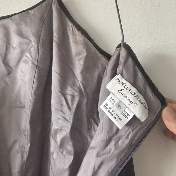 Vintage Papell Boutique Womens Beaded Maxi Dress Size 10 Fairy Y2K Whimsigoth - Picture 14 of 16